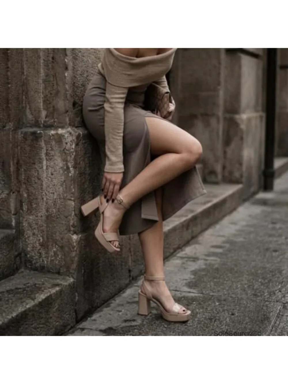 Platform Sandal with Memory Foam Insole, Ankle Strap, Wide Widths Available